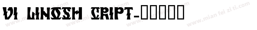 VI LinosH cript字体转换